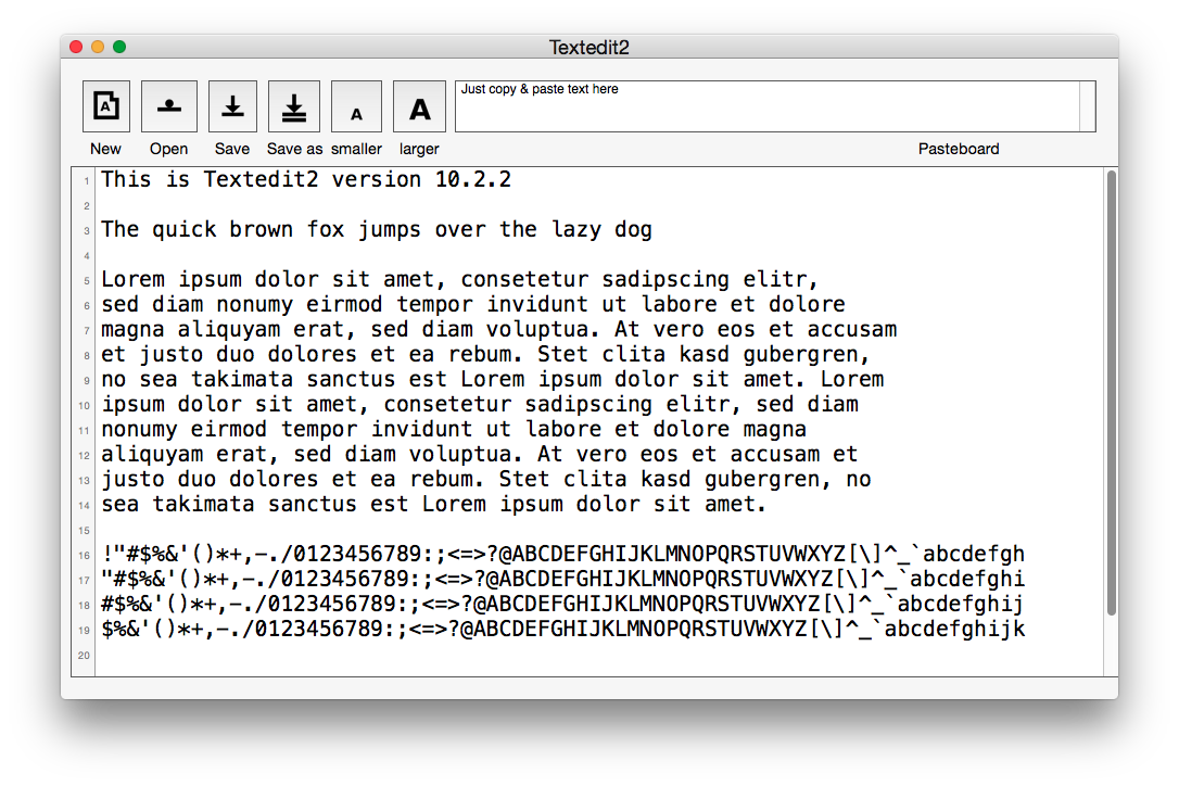 Textedit2 - Alternative zu TextEdit für Mac OS X - Flagsoft